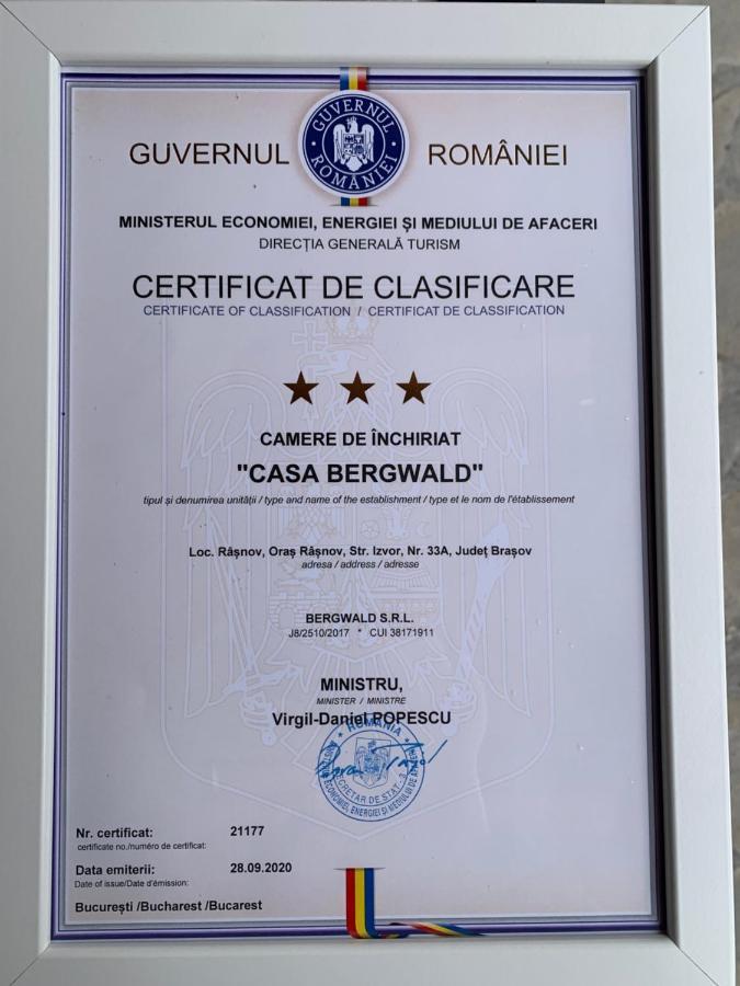 Appartement Casa Bergwald à Rîşnov Extérieur photo